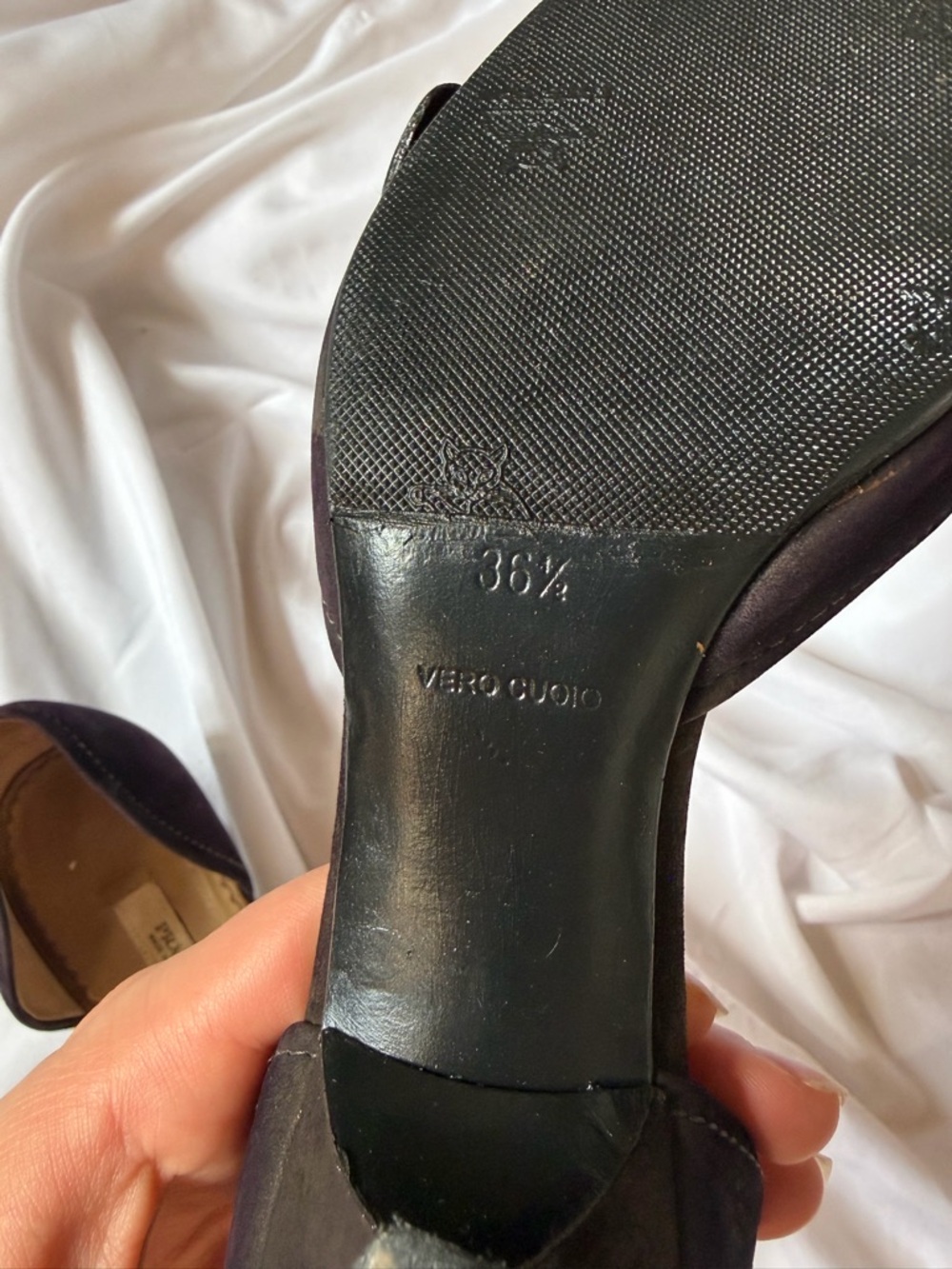 Prada Dark Brown Pointed Buckle D'Orsay Heels - Picture 4 of 5